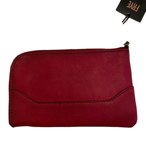 Frye Shiloh Leather wristlet red NWT - Picture 6 of 9